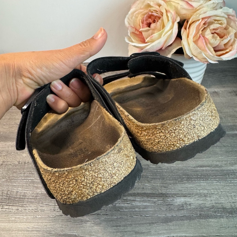 Birkenstock Black Arizona Triple Strap Sandals - Picture 4 of 8